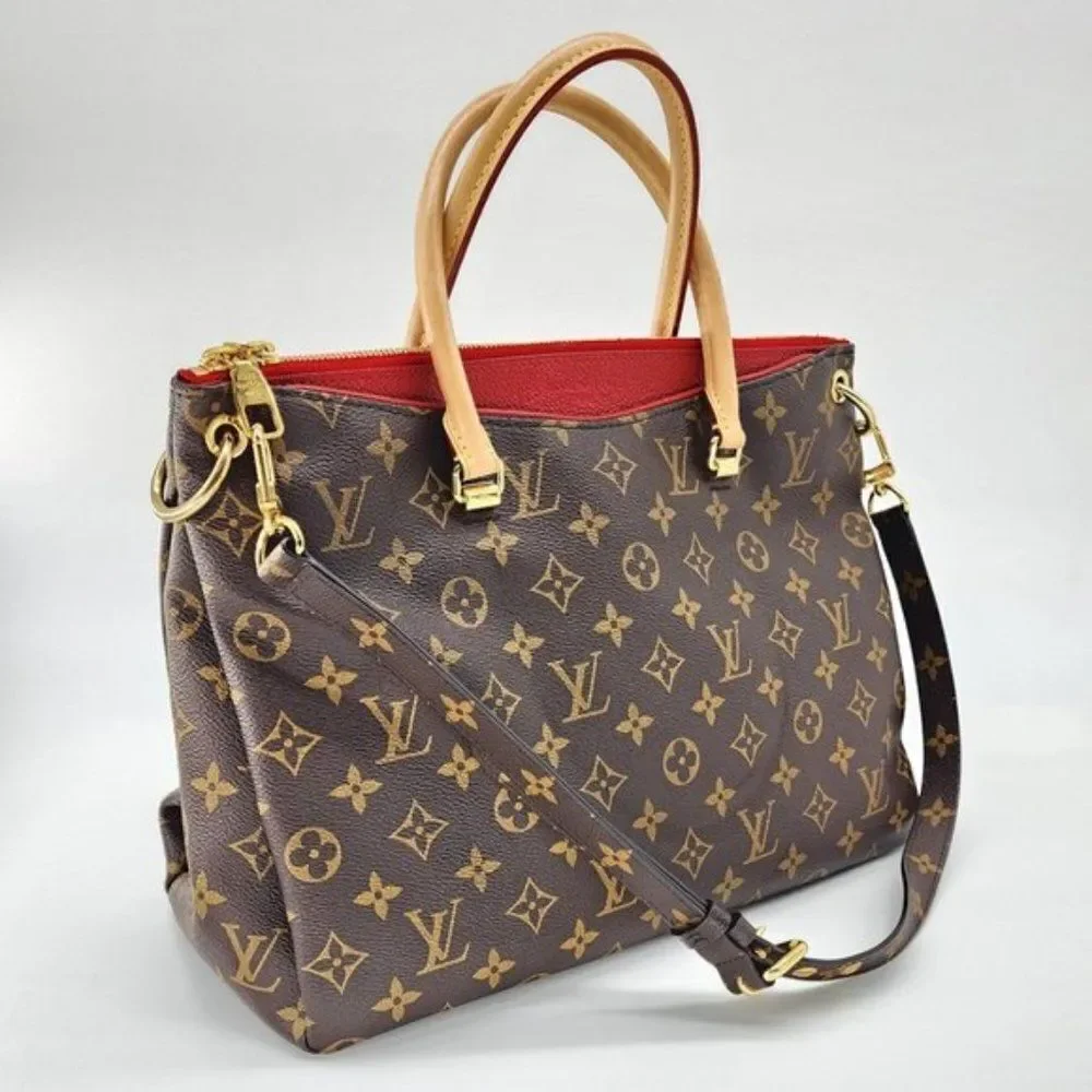 Louis Vuitton Pallas MM Satchel in Monogram Canvas and Calfskin | Mint Condition